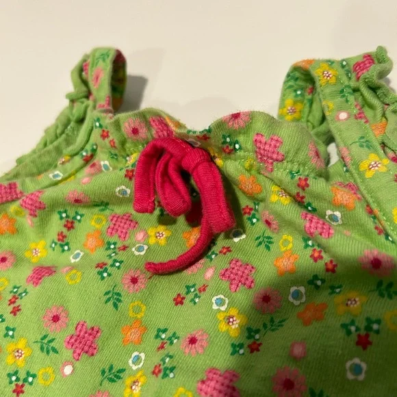 Jumping Beans Green Flower & Fish Romper - Picture 5 of 9